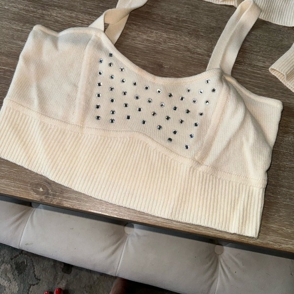 INTERMIX
Kelly Embellished Knit Bralette - Picture 5 of 9